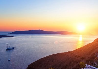 Caldera morning boat tour Santorini